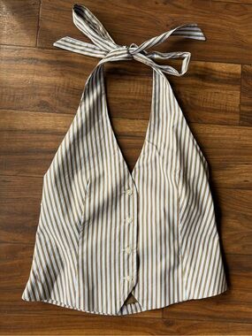 Zara Striped Halter Top